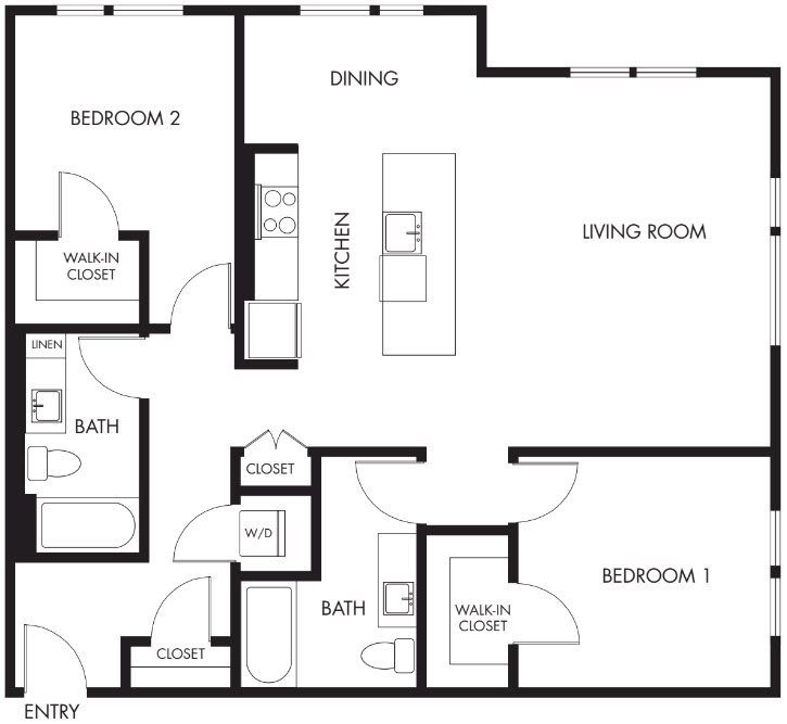 Anthology_Issaquah WA_Floor Plan_Podium P_Two Bedroom Two Bathroom Anthology_Issaquah WA_Floor Plan_Podium P_Two Bedroom Two Bathroom